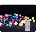 Solight LED 2v1 venkovní vánoční řetěz koule dálkový ovladač 200LED RGB+bílá – Hledejceny.cz