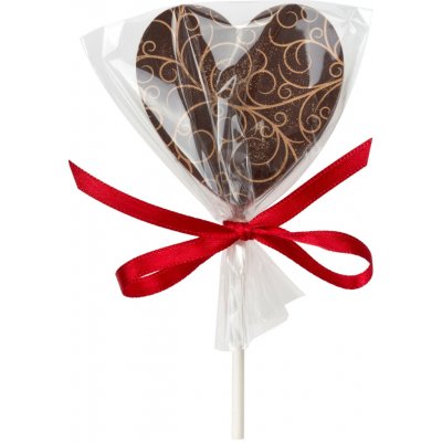 Oxalis Srdcové lízátko z hořké čokolády 25 g – Zboží Dáma