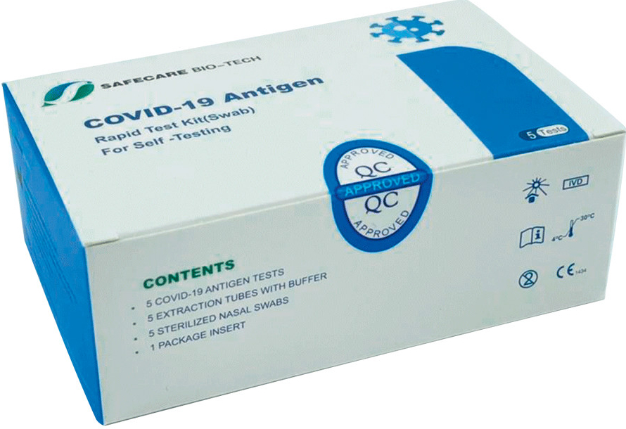 Safecare Biotech Hangzhou COVID19 Antigen Rapid Test Kit Swab for Self
