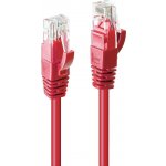 LINDY 48033 RJ45 síťové kabely, propojovací kabely CAT 6 U/UTP 2.00 m červená 1 ks – Zboží Živě