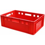 Přepravka plastová na maso E2 červená 600x400x200 mm | PETRAplast Barva: Červená – Zboží Dáma