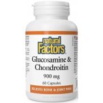 Natural Factors Glukosamin + Chondroitin 900 mg 60 tobolek – Hledejceny.cz