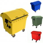 HTI Plastový kontejner 1100 l na tříděný sběr hnědá design C – Zboží Dáma