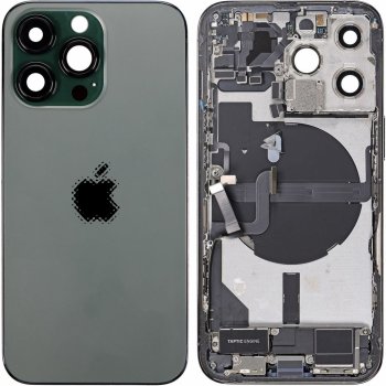 Kryt Apple iPhone 13 Pro Zadní Housing s Malými Díly Alpine zelený