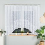 Dekorační oblouková krátká záclona na žabky KINGA 160 bílá 400x160 cm MyBestHome – Hledejceny.cz