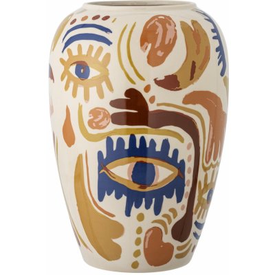 Bloomingville Keramická váza Horus Orange 32 cm, multi barva, keramika – Zboží Dáma