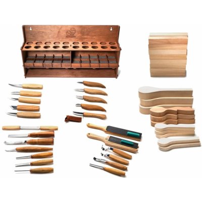 BeaverCraft řezbářská sada Multifunctional Extended Wood Carving Set of Tools pro leváky – Zboží Mobilmania