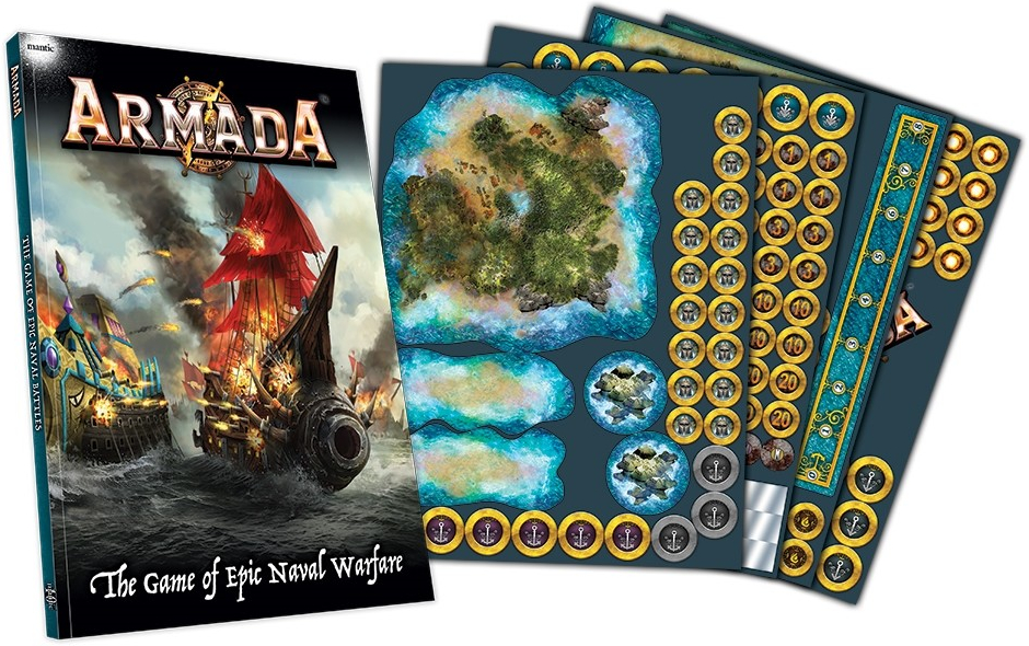 Mantic Games Armada Rulebook & Counters