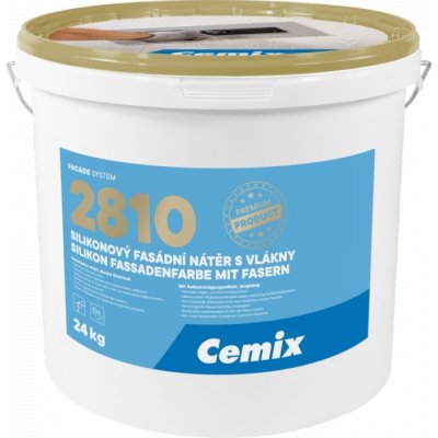 Cemix 2810 silikonová fasádní barva s vlákny 24 kg – HobbyKompas.cz