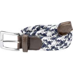 Casual USG pásek pletený white/grey/navy