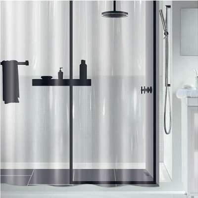 Spirella ILLUSION s motivem čirý 180 x 200 cm – Zboží Mobilmania