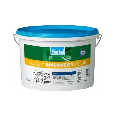 HERBOL Interiérová barva Classic Innenweiss - Bílá 5L – Sleviste.cz