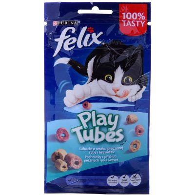 Felix pochoutka pro kočky Play tubes pečená ryba krevety 50 g – Zbozi.Blesk.cz