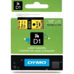 Dymo 45018 černý tisk/žlutý podklad, 7m, 12mm – Zboží Mobilmania