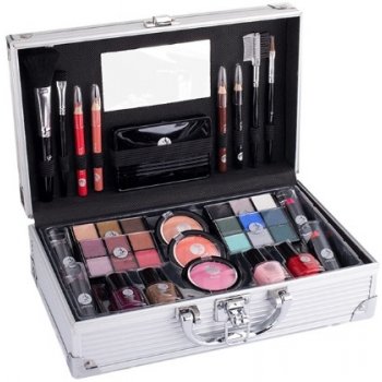 2K Fabulous Beauty Train Case Complete Makeup Palette