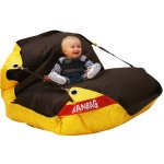 BeanBag 189x140 duo brown yellow – Zbozi.Blesk.cz