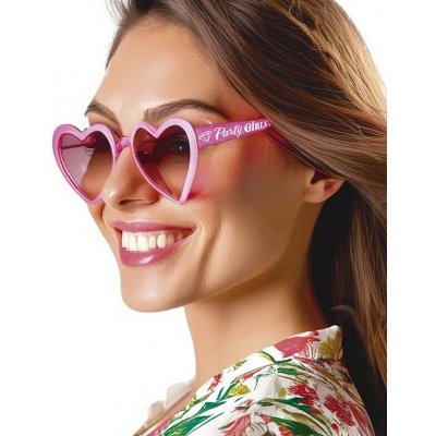 Guirca Růžové brýle Party Girls srdce – Zboží Dáma