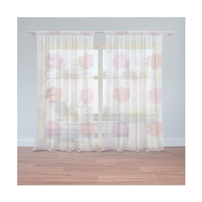 Sablio Záclony Barevné obláčky: 2ks 150x250cm – Hledejceny.cz