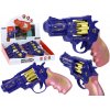 LEAN Toys Modré a růžové revolverové zbraně zvuky světla