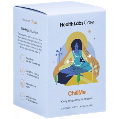 Health Labs Care ChillMe kapsle s Ashwagandhou a Tulsi na snížení stresu 60 ks – Hledejceny.cz