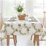 Mondo Velikonoční žakárový ubrus s motivem vajíček a hnízd š. 140 cm 140x300 cm – Hledejceny.cz