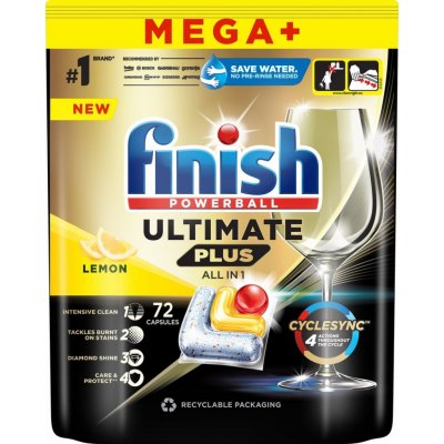 Finish Ultimate Plus Lemon kapsle do myčky nádobí 72 ks – Zboží Dáma