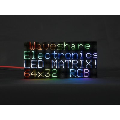 Waveshare RGB plnobarevný LED maticový panel, 64×32 pxl, rozteč 2,5 mm – Zboží Živě