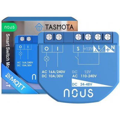 Nous B1T WiFi Tasmota Spínací Modul (1 kanál, bez měření spotřeby, ESP32) NOUS-B1T – Zboží Živě