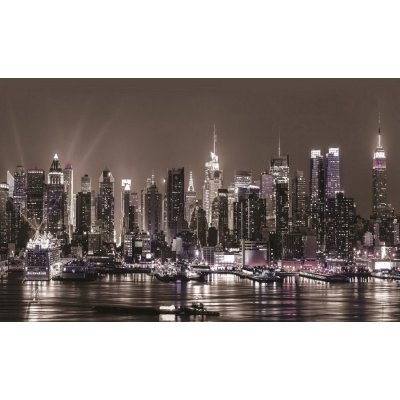 Postershop Fototapeta vliesová: Noční New York rozměry 184x254 cm