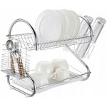 Verk 15577 Nerezový dvoupatrový odkapávač na nádobí – Zboží Dáma