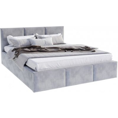 Dobresny Amber s úložným prostorem dřevěný rošt Šedá Trinity – Zboží Dáma