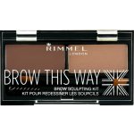 Rimmel Brow This Way Scuplting Kit 3 Dark Brown 2,4 g – Zbozi.Blesk.cz