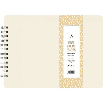 Drasca Art Drasca Album kroužkové Scrapbook Inspiration A4 (250 g/m2, 24 listů) - krémové – Zboží Živě