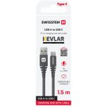 Swissten 71541010 USB / USB-C, 1,5m, černý – Zboží Živě
