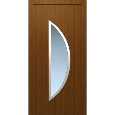 Solid Elements Comfort Vchodové dveře Venus, 100 L, 1000 × 2100 mm, plast, levé, dub zlatý, prosklené – Zboží Mobilmania