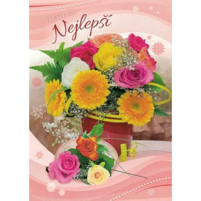 Pohlednice Blahopřání 12 – Zboží Dáma