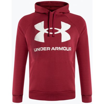 Under Armour tréninková mikina Rival Fleece Big Logo HD červeno- bílá 1357093-664 – Zboží Mobilmania