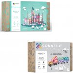 Connetix Pastel Creative pack 120 ks + Kuličkodráha PASTEL 106 ks – Zboží Dáma
