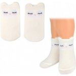 BN Dívčí bavlněné ponožky Smajlík 3D capuccino – Zboží Mobilmania