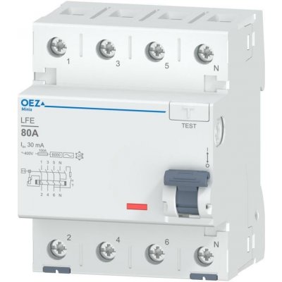 OEZ Proudový chránič LFE-80-4-030AC – Zbozi.Blesk.cz