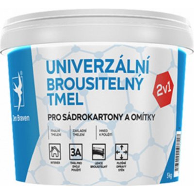 Den Braven Univerzální brousitelný tmel 5 kg bílý – Zbozi.Blesk.cz