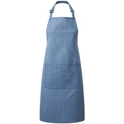 Premier Workwear Kuchyňská zástěra s laclem a kapsou Modrý denim