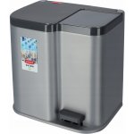 Curver ST2211421 DUO BIN 21 l stříbrný / černý – Zboží Dáma