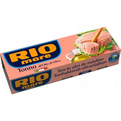 Rio Mare Tuňák v olivovém oleji konzerva 3 x 80 g – Zboží Dáma