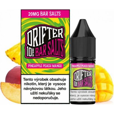 Drifter Bar Salts Pineapple Peach Mango 10 ml 20 mg – Zboží Mobilmania