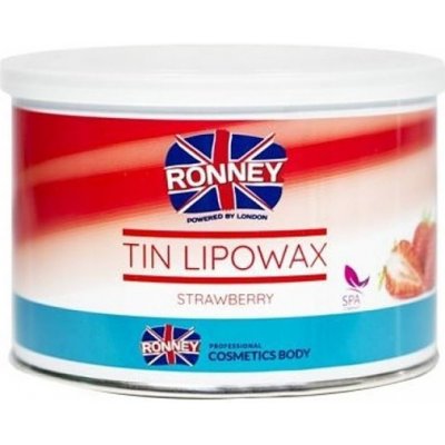 RONNEY/Tin Lipowax Strawberry depilační vosk jahoda 400 ml