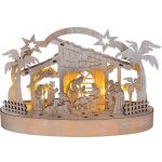 Solight vánoční dřevěný betlém podsvícený 5x LED přírodní dřevo 25cm 2x AA – Zboží Mobilmania