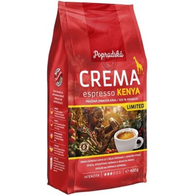 Balírny obchodu Poprad káva Popradská Crema espresso KENYA LIMITED 400 g – Zboží Dáma