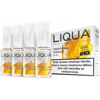 Ritchy Liqua Elements 4Pack Traditional tobacco 4 x 10 ml 12 mg