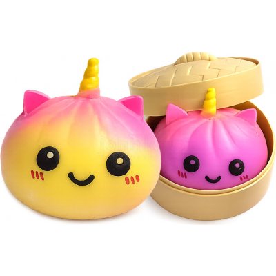Jednorožec antistresový mačkací duhový Squishy Bun – Hledejceny.cz